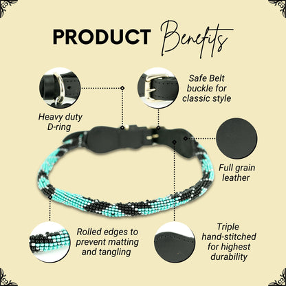 Saint Barth Sambboho dog collar (rolled)