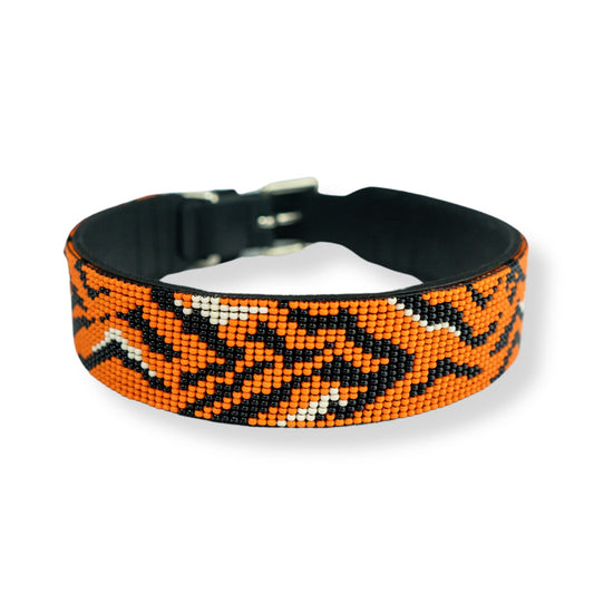 Tiger Sambboho dog collar (animal print collection)