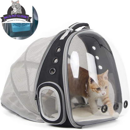 🚀✨ Cat Bubble Backpack with Fan - Perfect for Your Furry Astronaut! 🐾🐱 Fits Cats & Small Puppies up to 12 lbs! 🌌💖