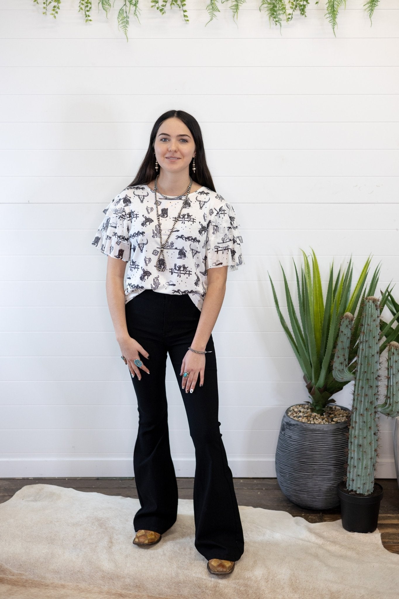 Western Darlin' Blouse - small remaining