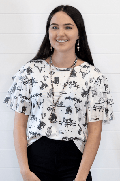 Western Darlin' Blouse - small remaining