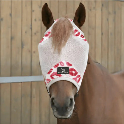 Smooch Horse Fly Mask  -White