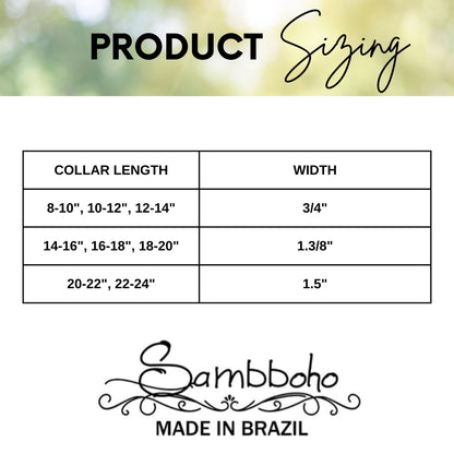 Tiger Sambboho dog collar (animal print collection)