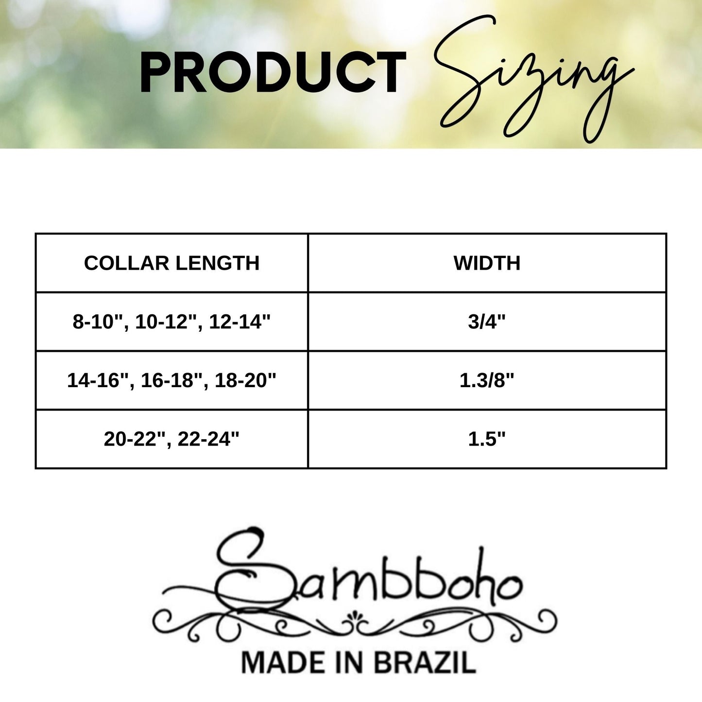 Cheetah Sambboho dog collar (animal print collection)